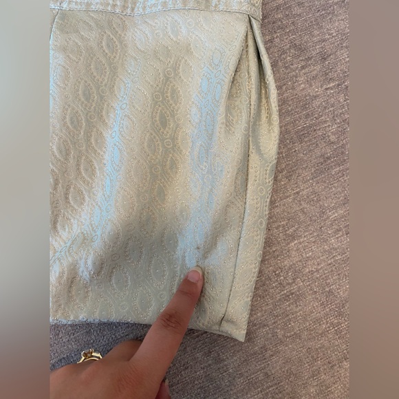 Y2K 2000s SAGE GREEN EMPIRE DROP WAIST MINI DRESS WITH SCOOP NECKLINE - Picture 15 of 15